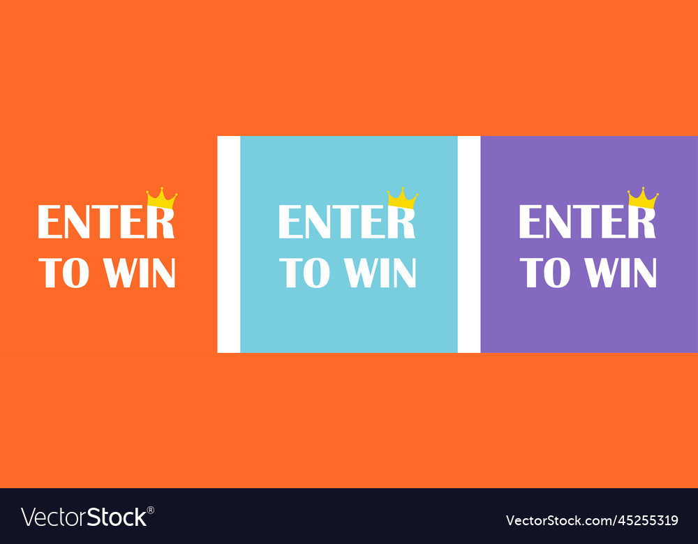 Enter to win poster set design template