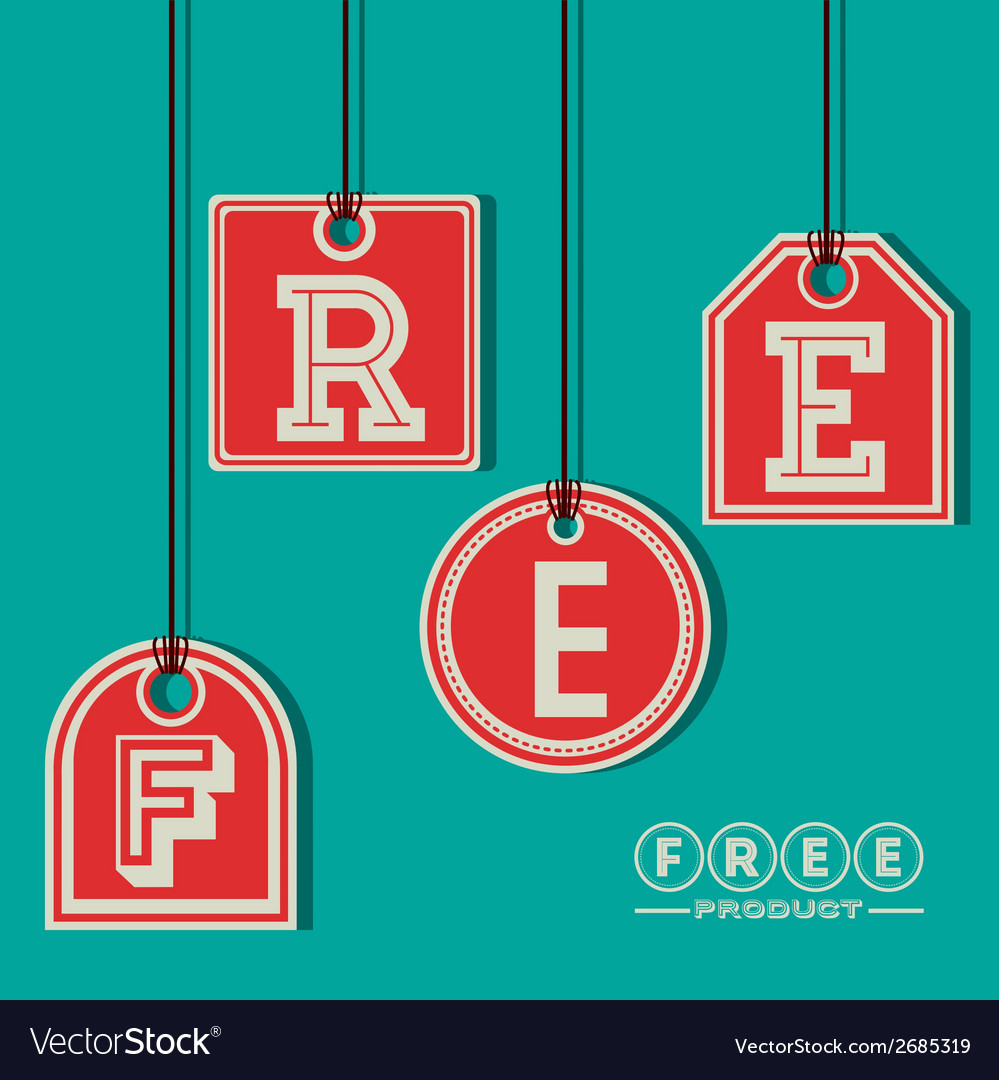 Label design over blue background Royalty Free Vector Image