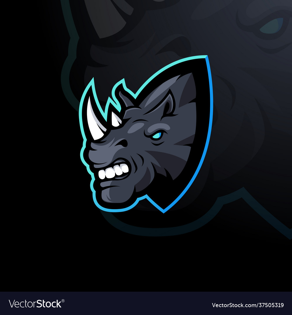 Rhino mascot vector image Rhino mascot