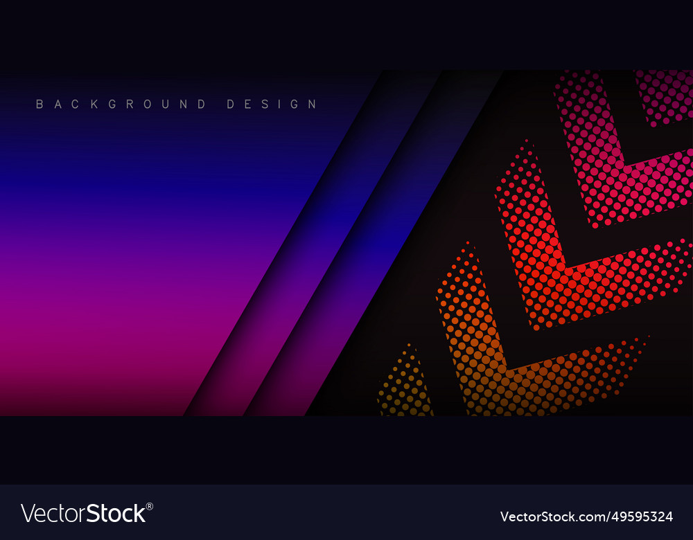 Hintergrund überlappende Schichten mit buntem Pfeil vector image Hintergrund überlappende Schichten mit buntem Pfeil