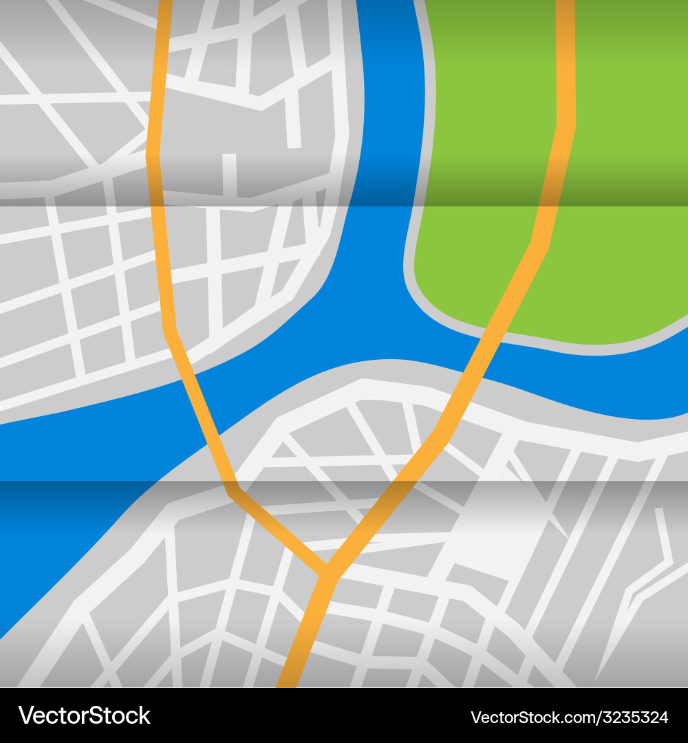 City map Royalty Free Vector Image - VectorStock