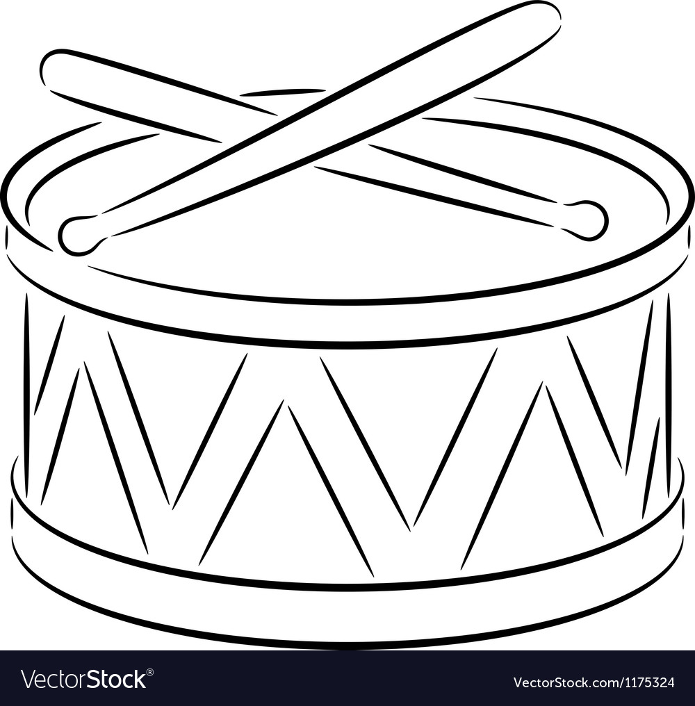 Drum Royalty Free Vector Image - VectorStock