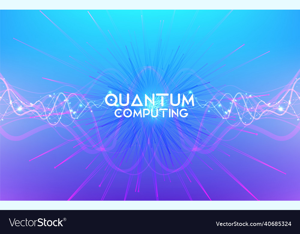 Quantum technology concept vector image Quantum technology concept