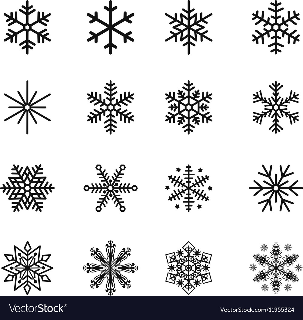 Snowflake Icon Set