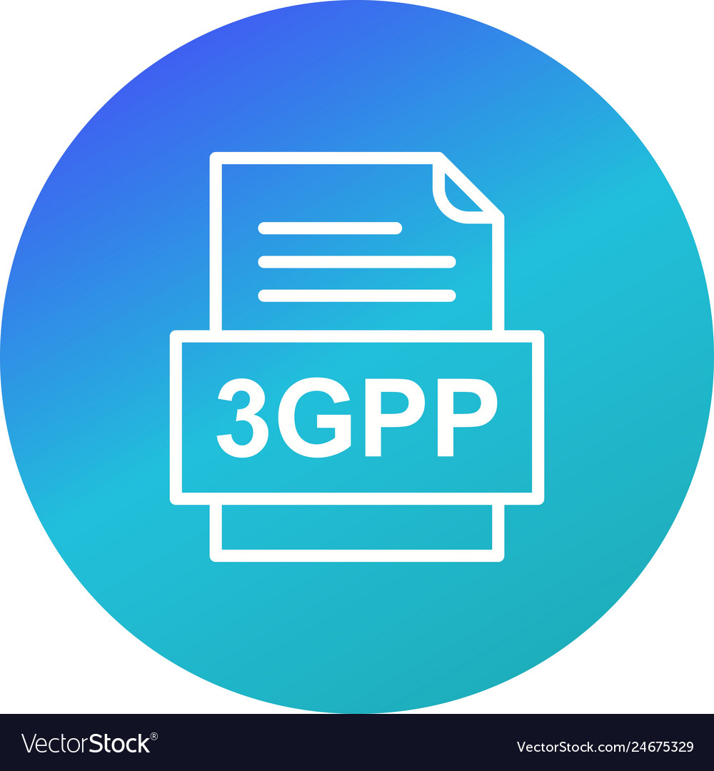 3gpp file document icon
