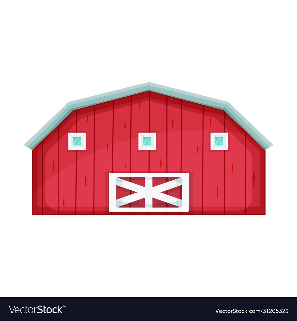Barn iconcartoon icon isolated vector image Barn iconcartoon icon isolated