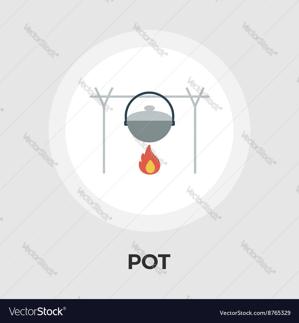 Pot flat icon