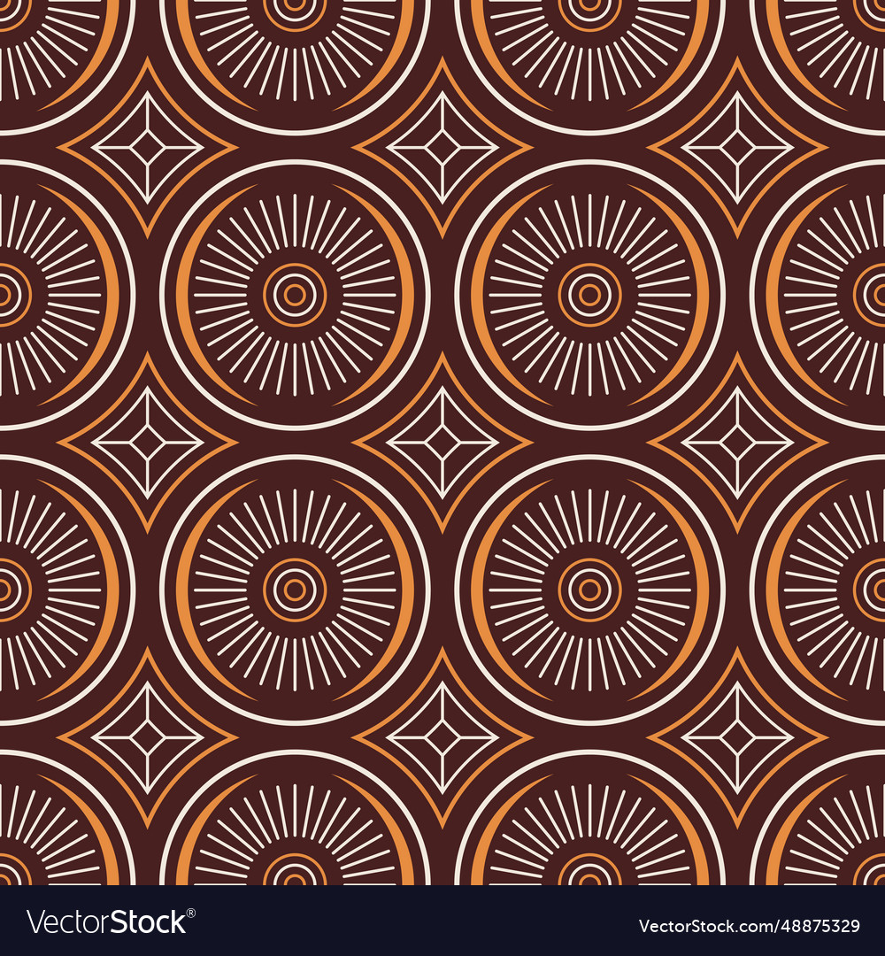 Seamless geometric pattern with circles vector image Seamless geometric pattern with circles