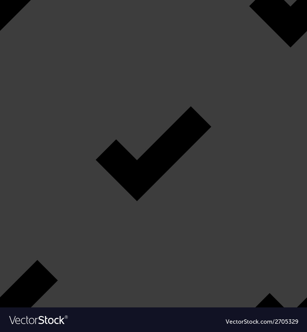Tick web icon flat design seamless pattern