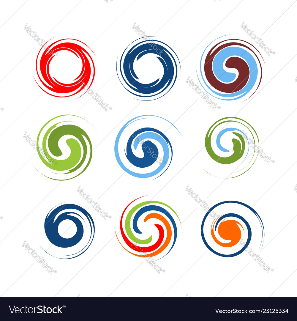 Abstract Swirl Circle Element