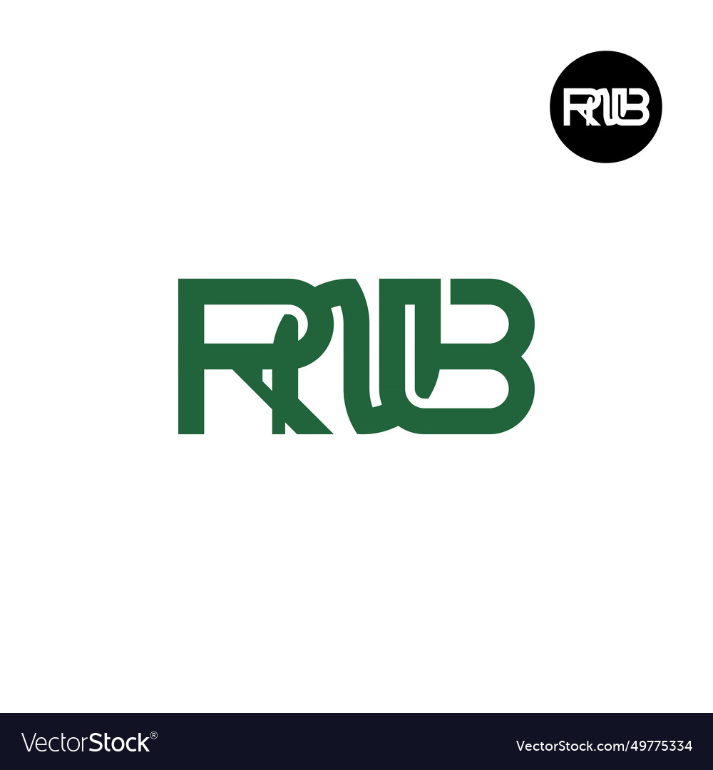 Letter rnb monogram logo design