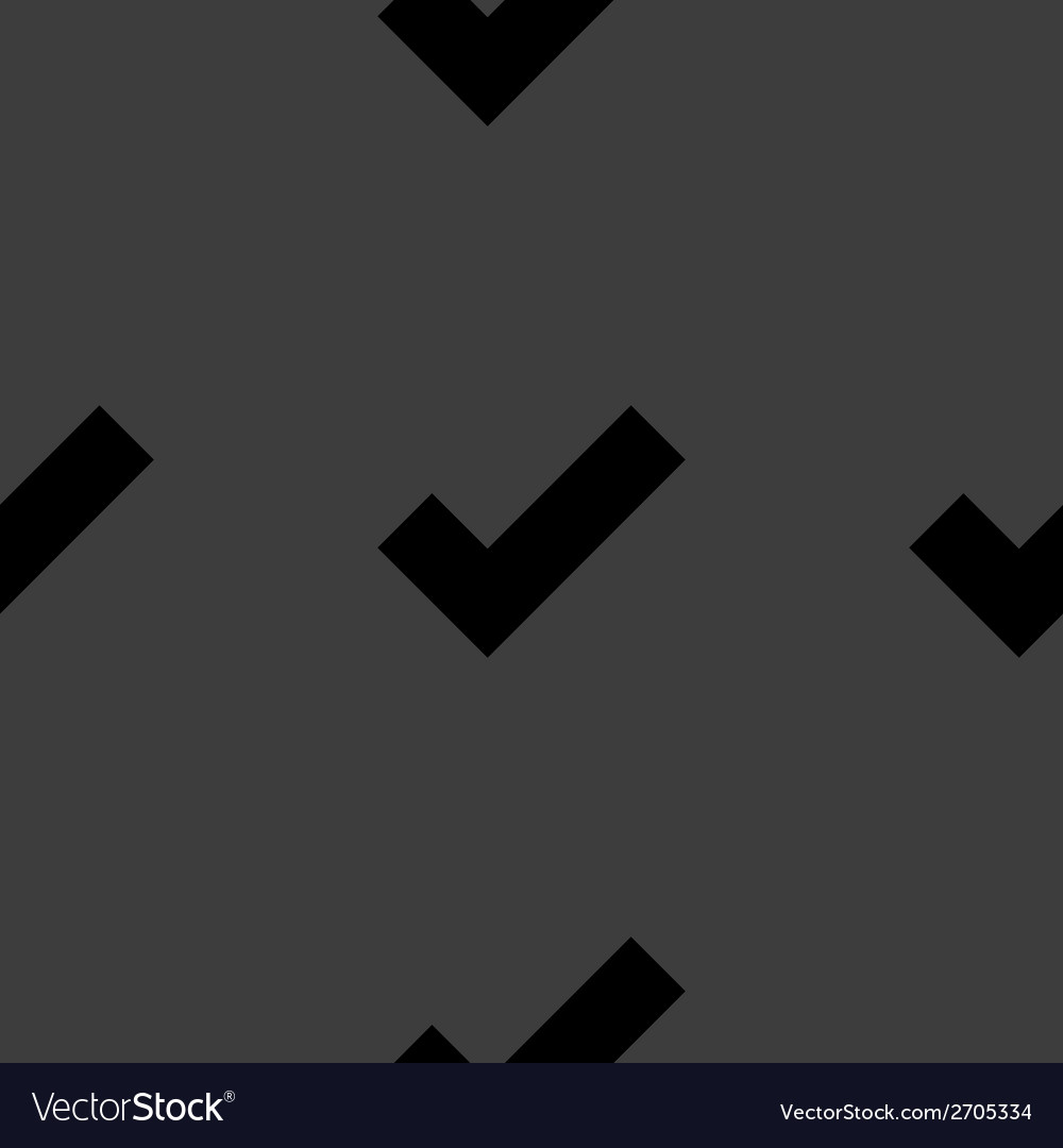 Tick web icon flat design seamless pattern