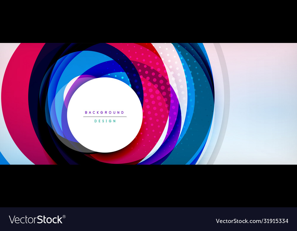 Trendy simple circle abstract background dynamic vector image Trendy simple circle abstract background dynamic