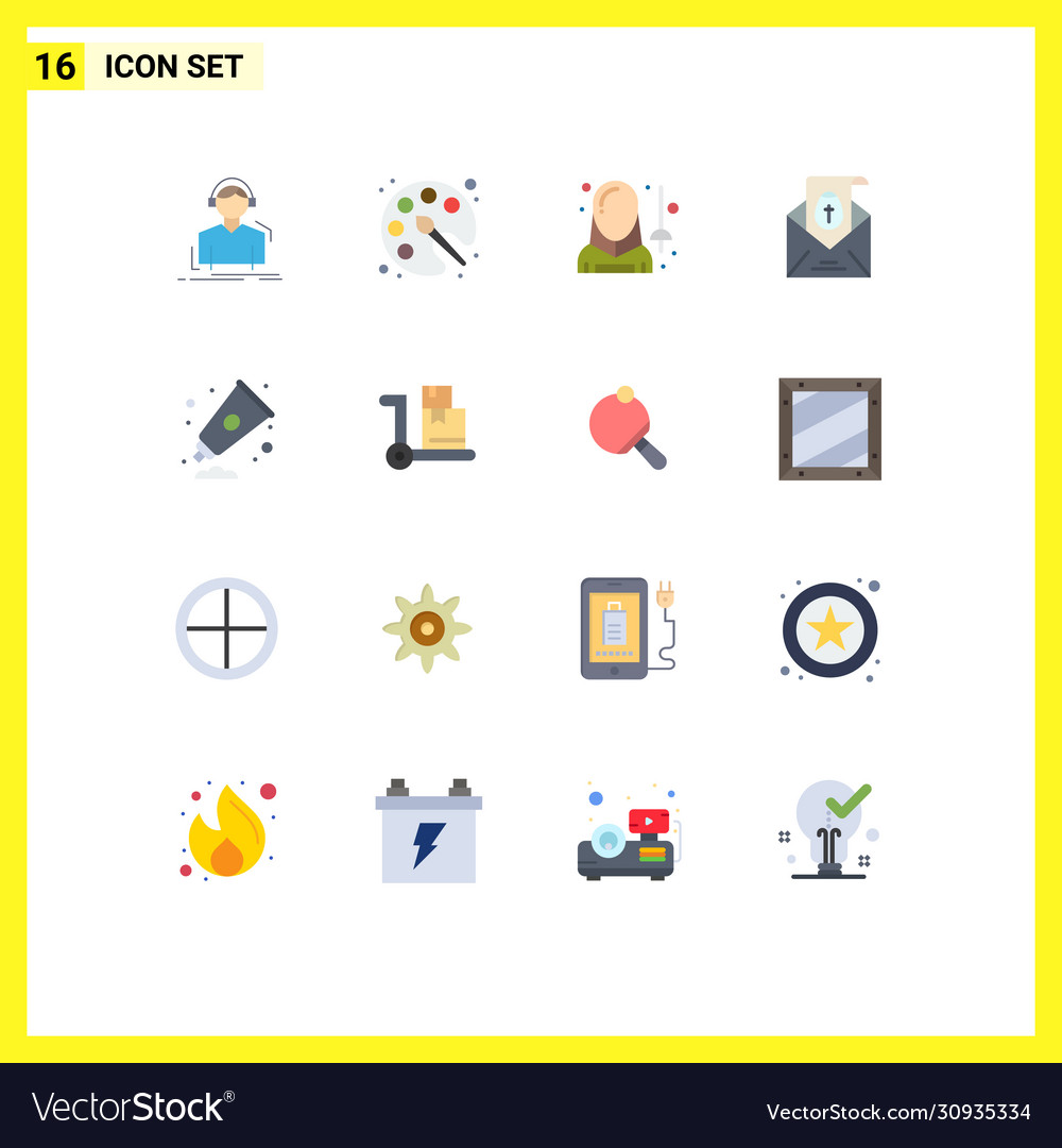 Universal icon symbols group 16 modern flat