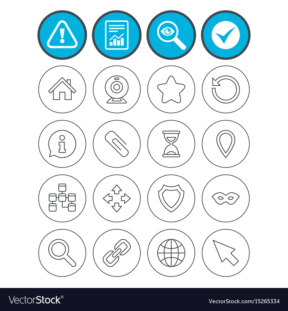 Web elements icons video and speech bubble