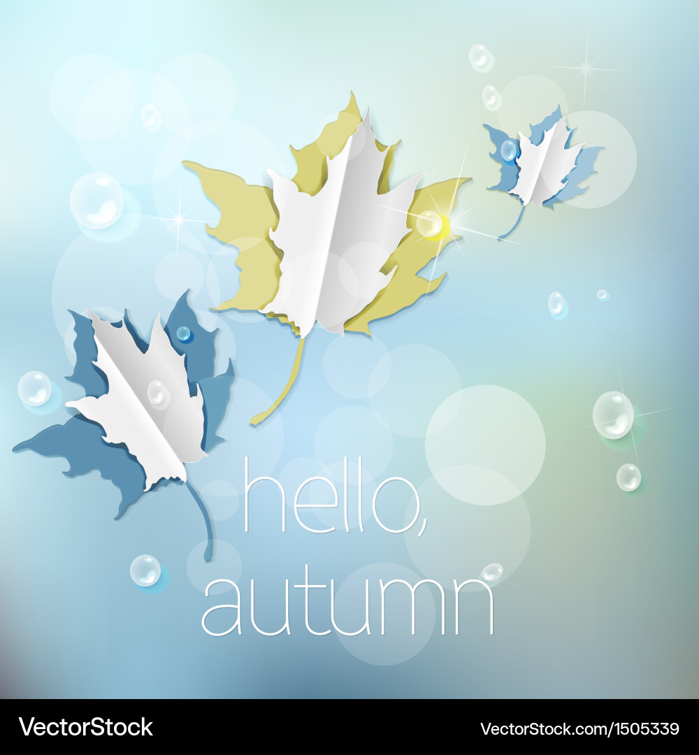 Autumn abstract nature background Royalty Free Vector Image