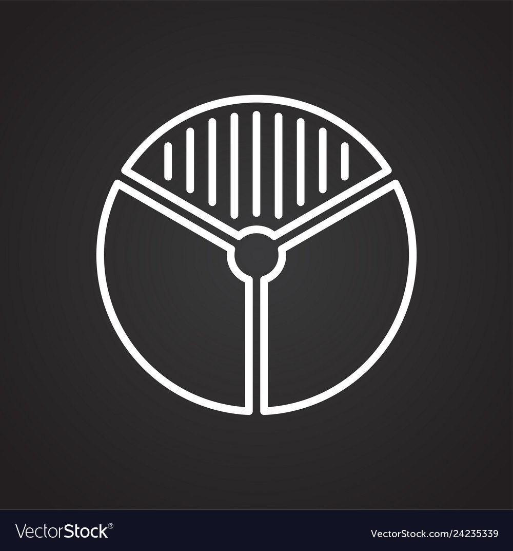 Graph line icon on background for graphic and web vector image Graph line icon on background for graphic and web