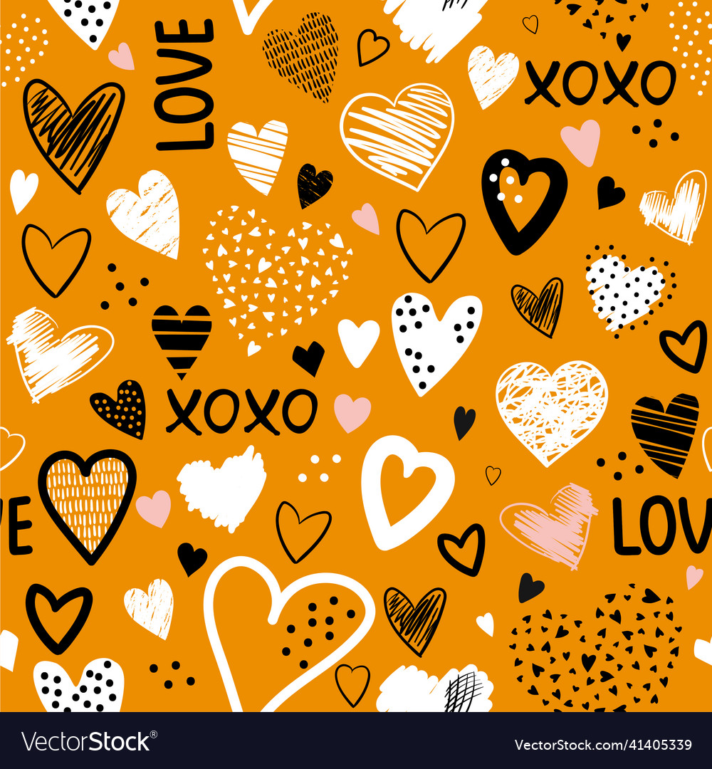 Heart Scribble Pattern