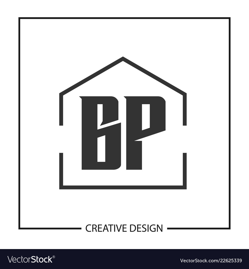 Initial letter bp logo template design