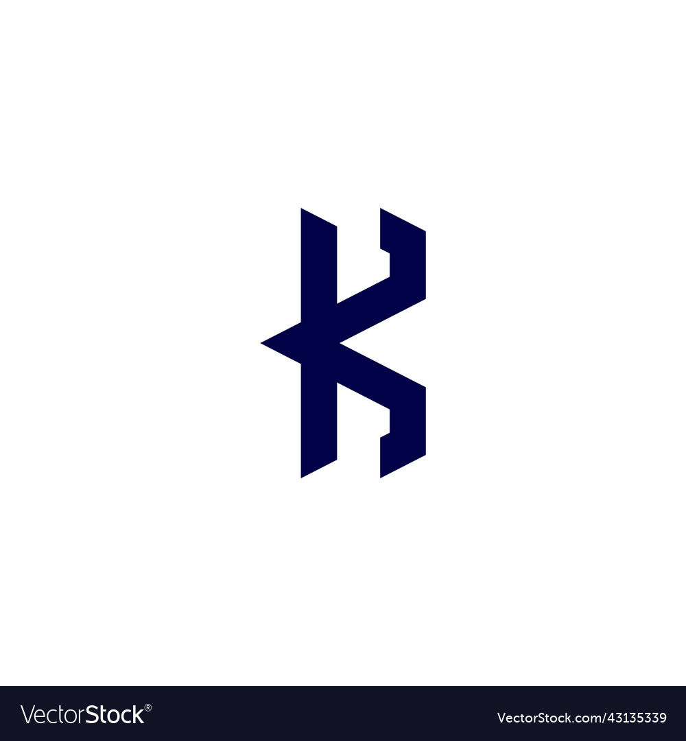 Buchstaben k Dreieck Pfeil einfaches geometrisches Logo vector image Buchstaben k Dreieck Pfeil einfaches geometrisches Logo