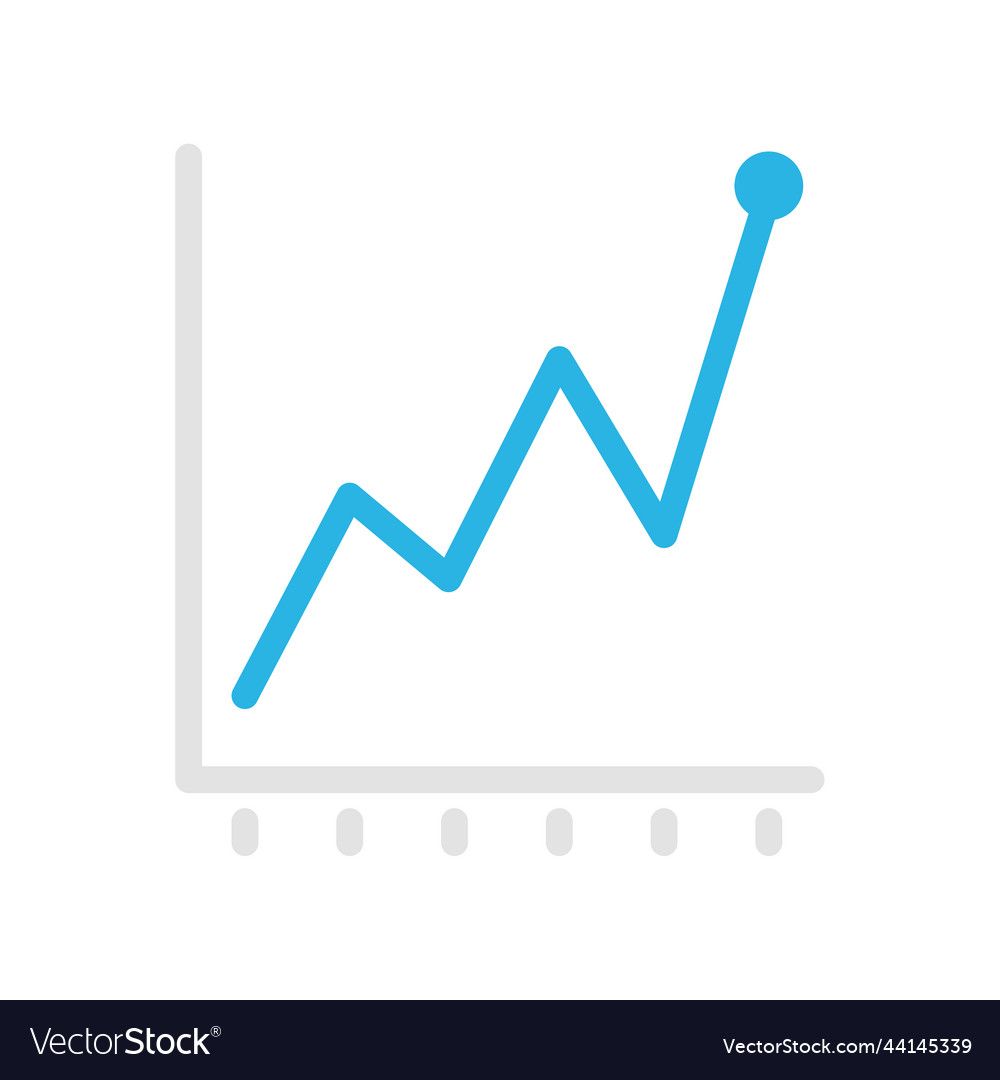 Line graph comparing business performance company