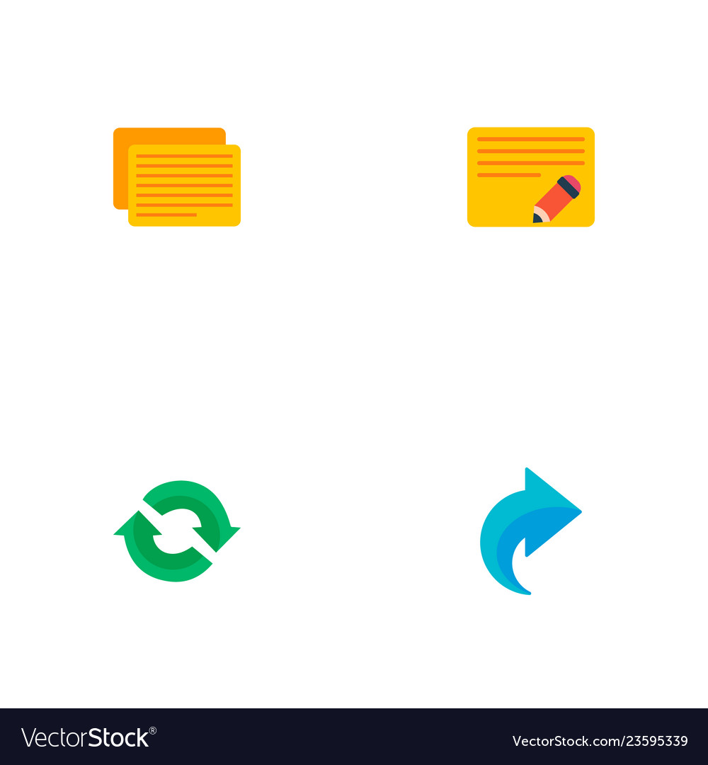 Set task manager icons flat style symbols vector image Set task manager icons flat style symbols