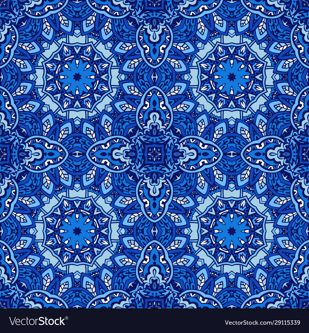 Tiled ethnic pattern for fabric abstract