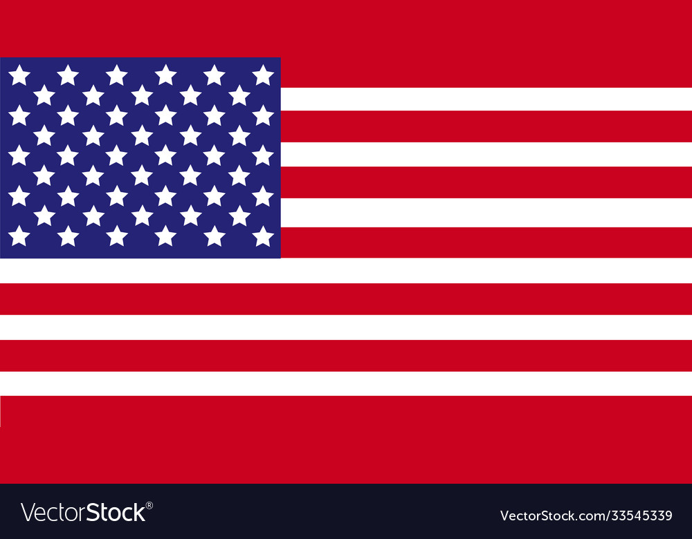 United states america flag usa Royalty Free Vector Image