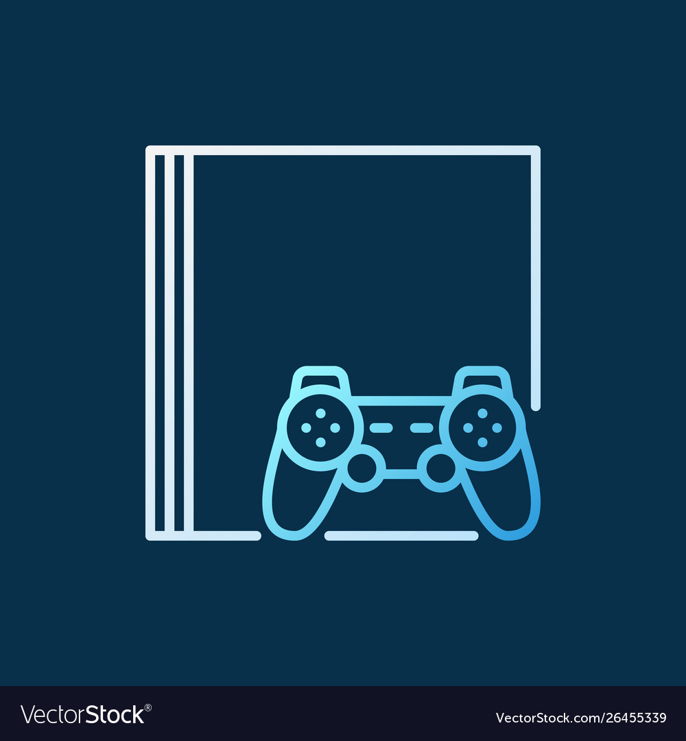 Video game console with gamepad colored