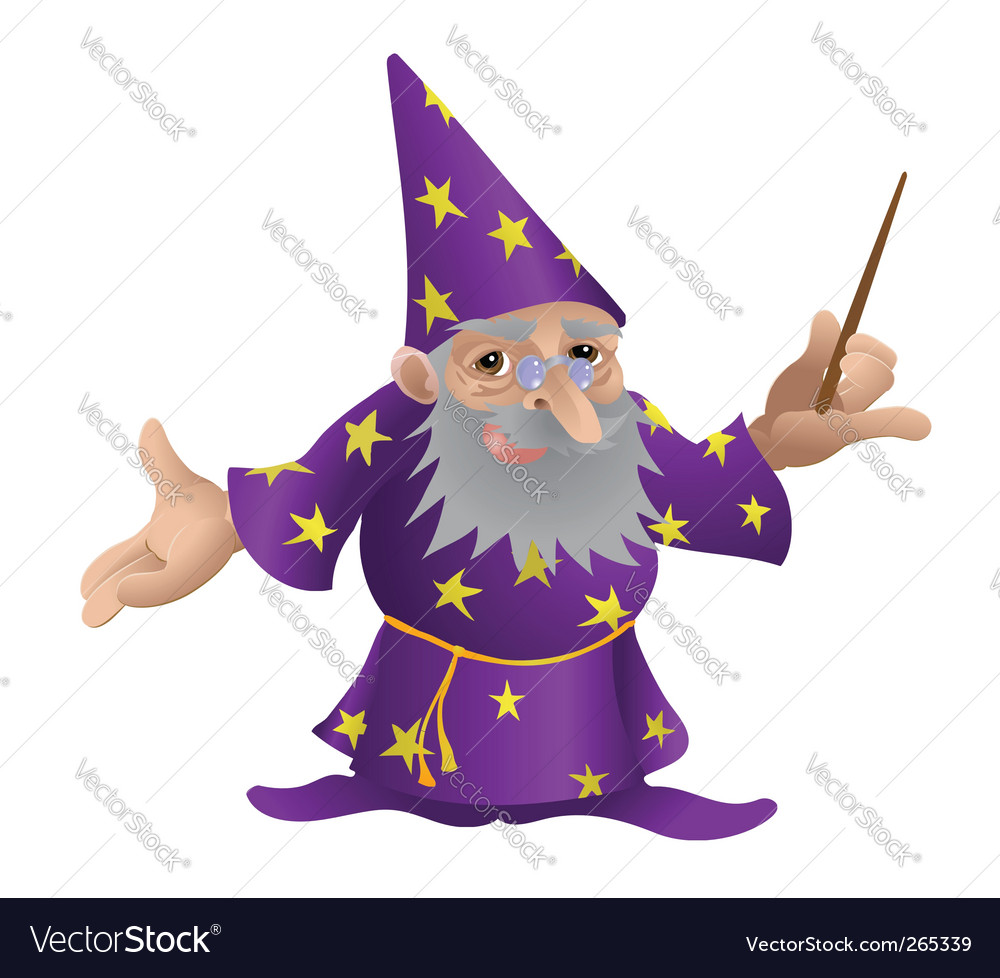 Wizard Royalty Free Vector Image - VectorStock