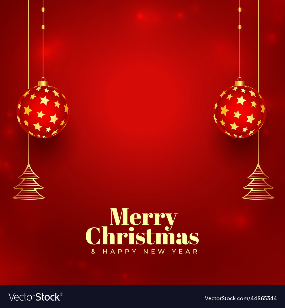 Golden merry christmas background with xmas Vector Image