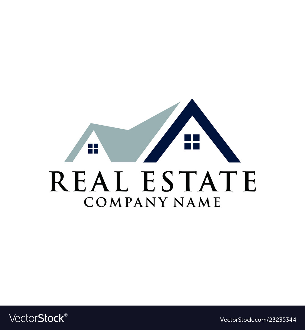 Home real estate logo Royalty Free Vector Image