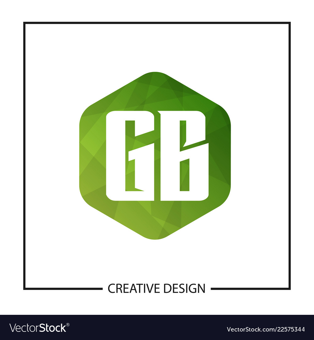 Initial gb letter logo template design