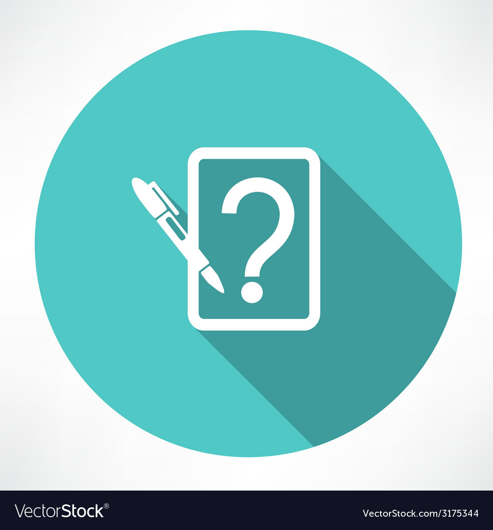 Note with question icon