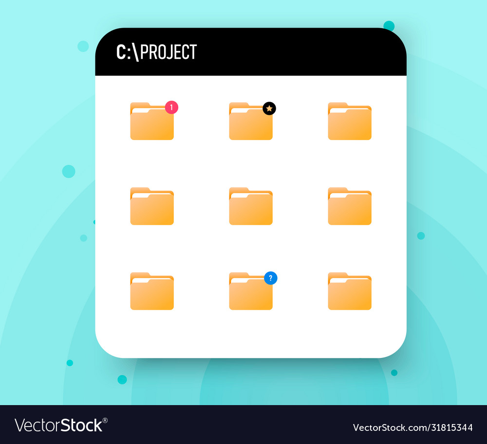 Project folder on hard disk organization