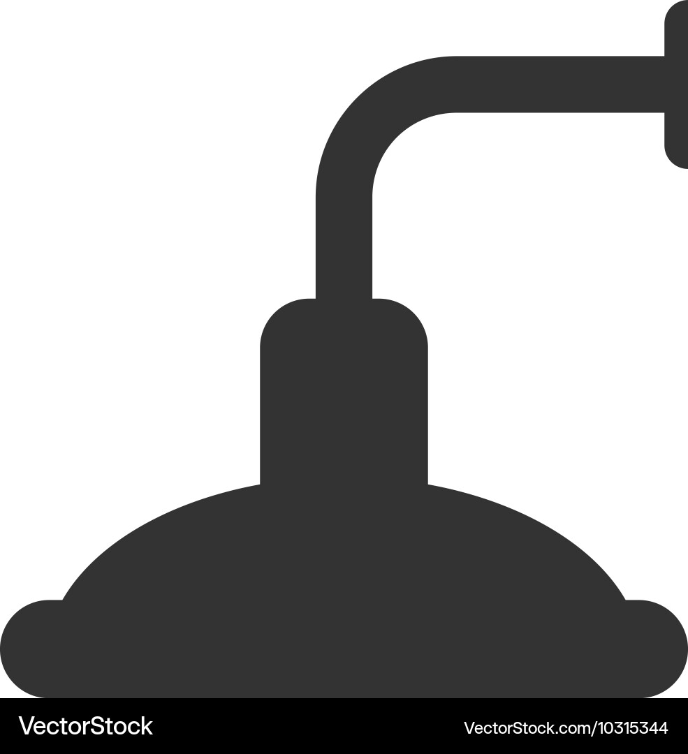 Shower head flat icon Royalty Free Vector Image