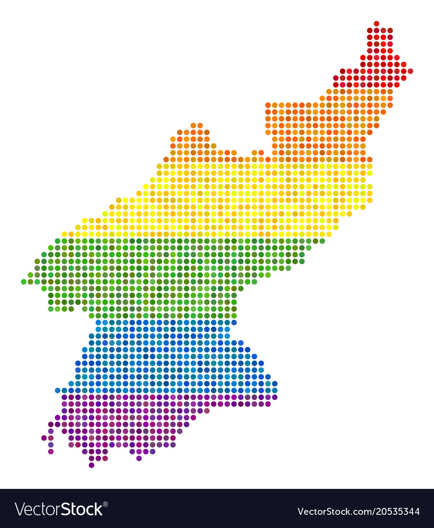 Spectrum dotted lgbt north korea map