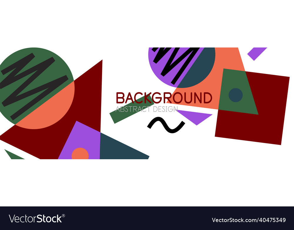 Abstract background with blocks lines geometric vector image Abstract background with blocks lines geometric