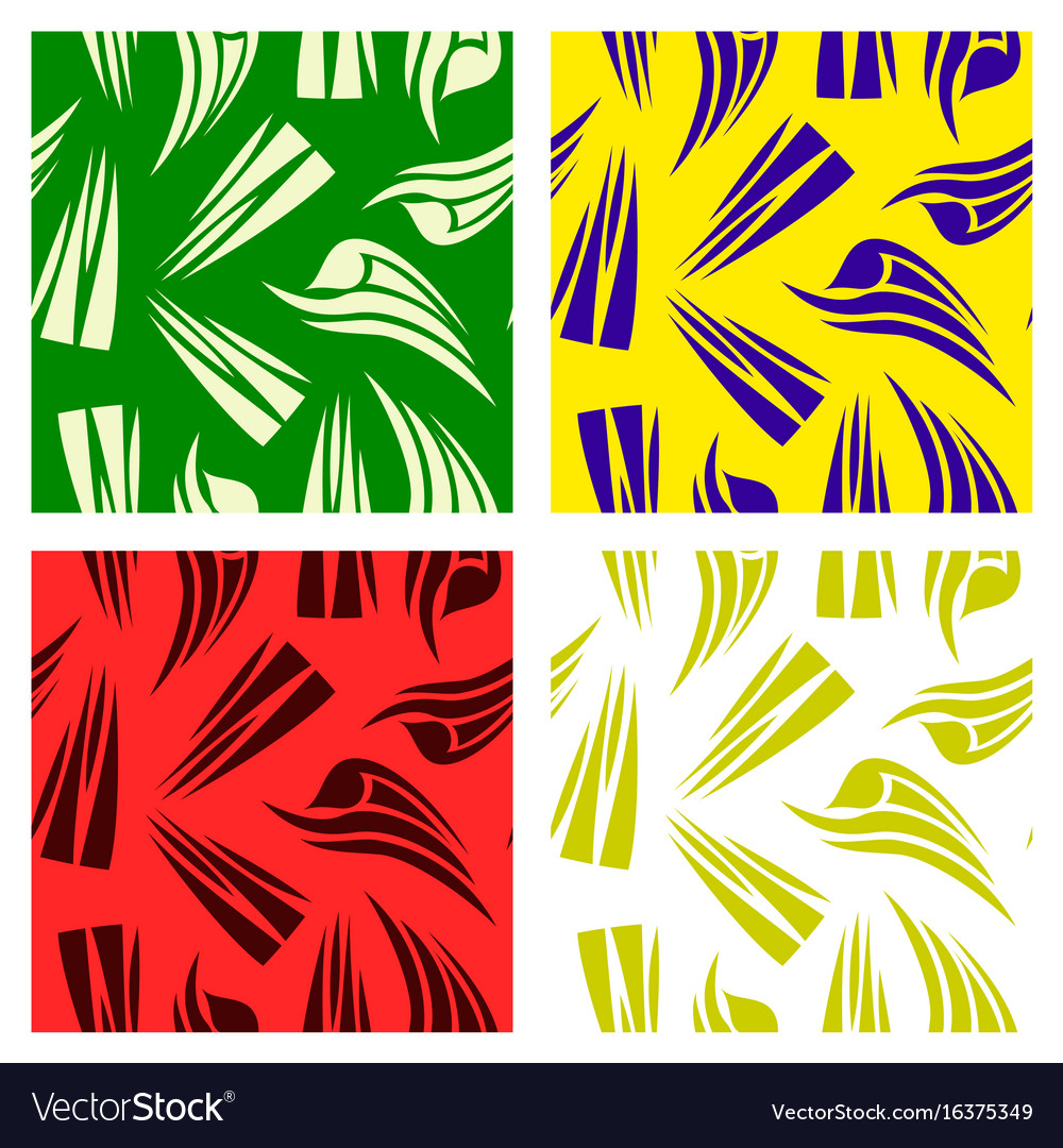 Assembly of patterns in striped style