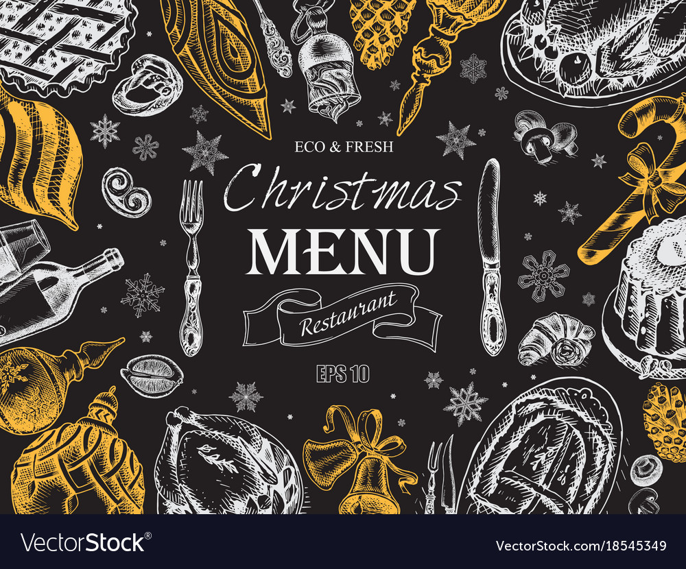 Christmas Menu Sketch