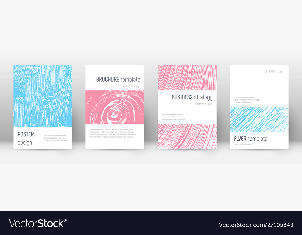 Cover page design template minimalistic brochure