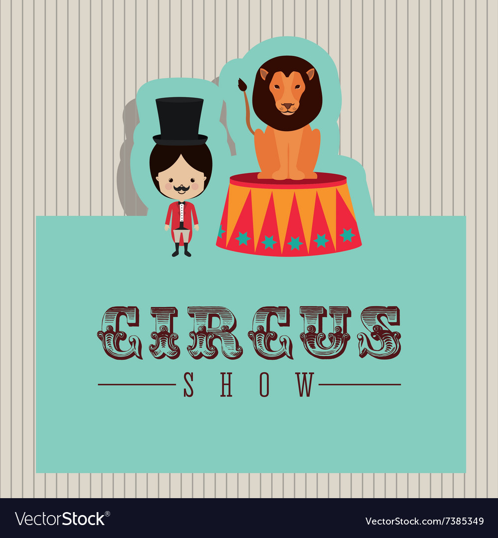 Spectacular circus show design Royalty Free Vector Image