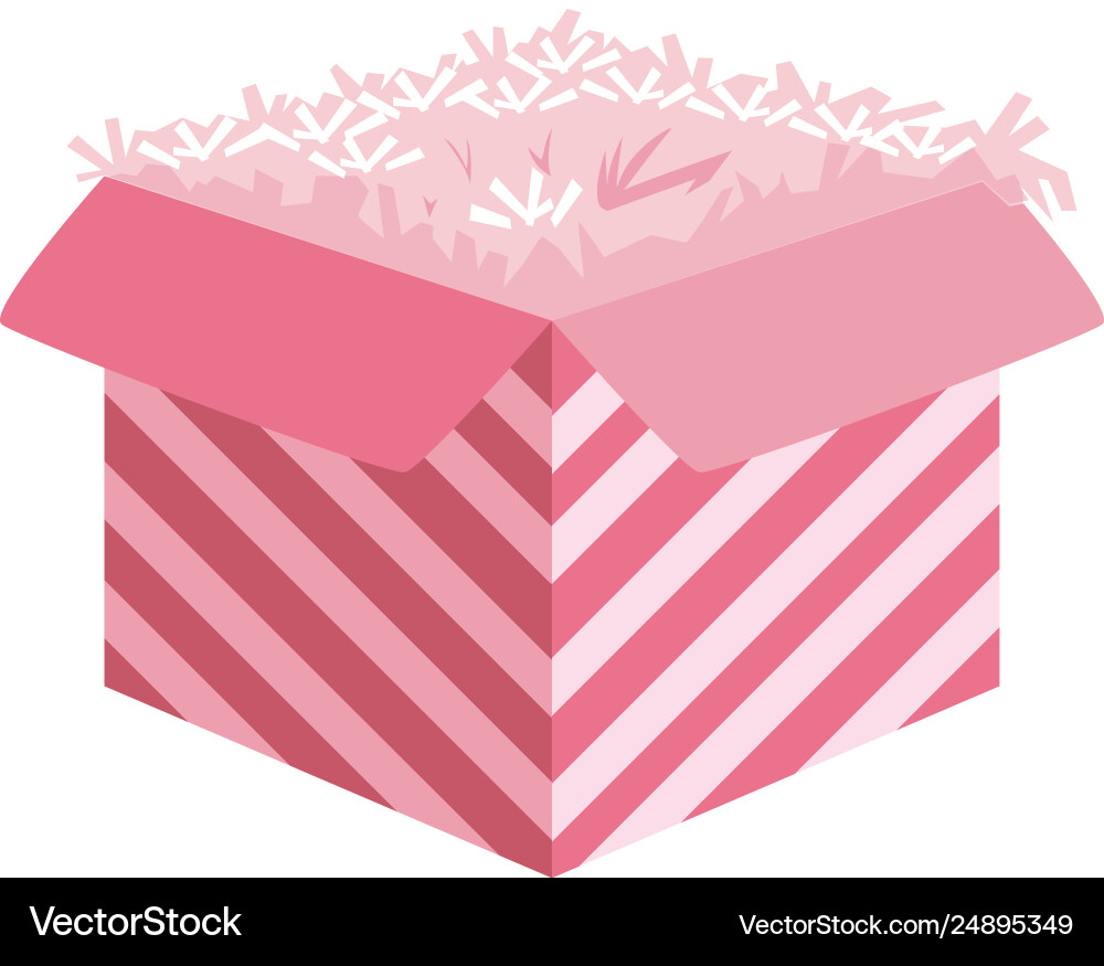 Sweet cake birthday packing box Royalty Free Vector Image
