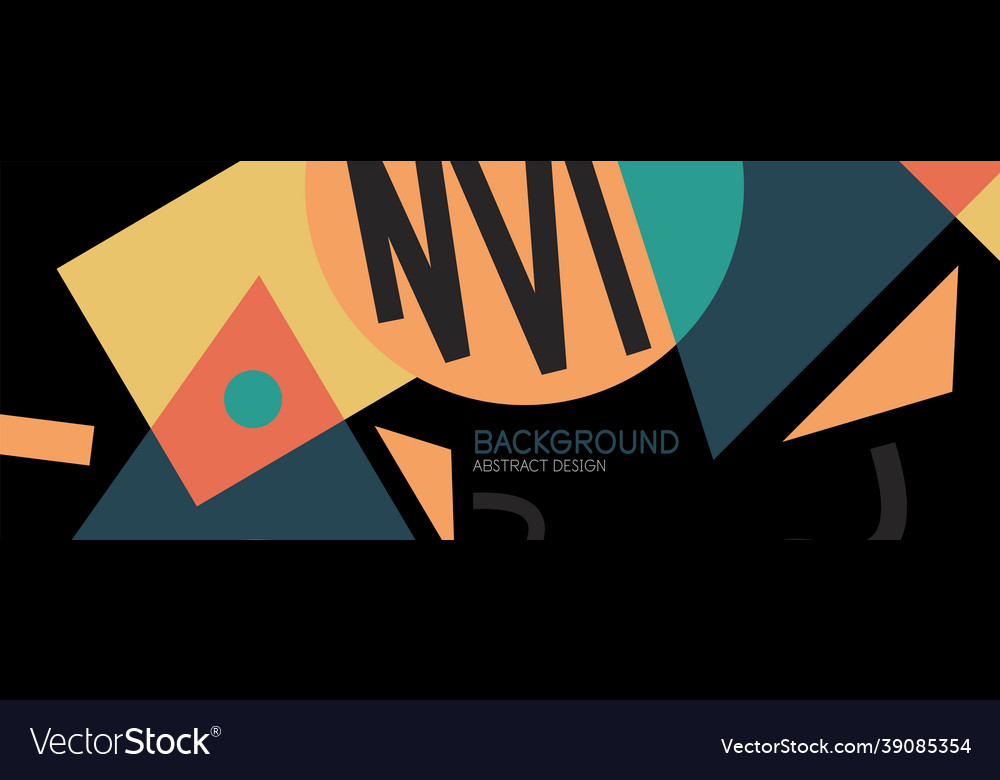 Abstract background blocks lines triangles vector image Abstract background blocks lines triangles