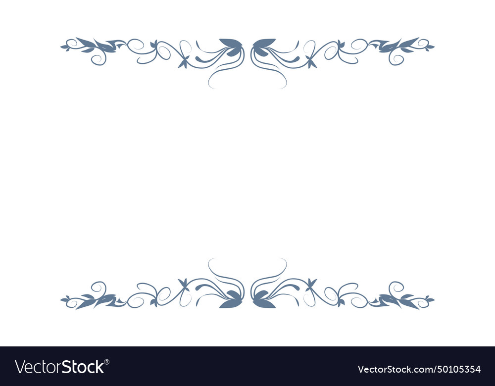 Abstract background with elemental blue border
