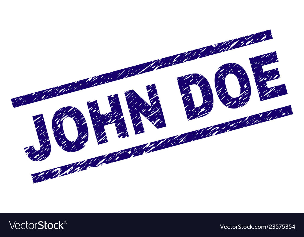 Grunge textured john doe stamp seal