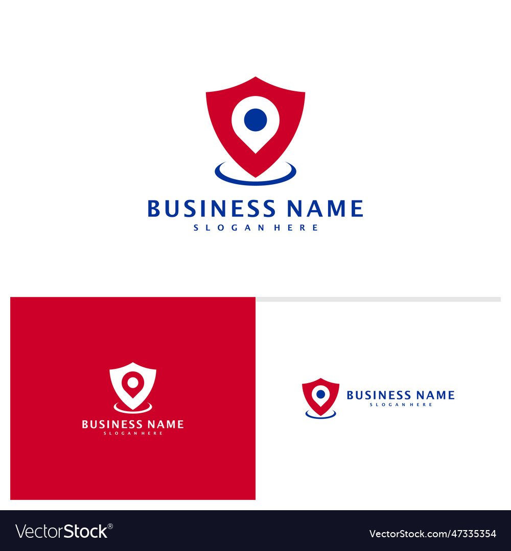 Point shield logo template creative logo Vector Image