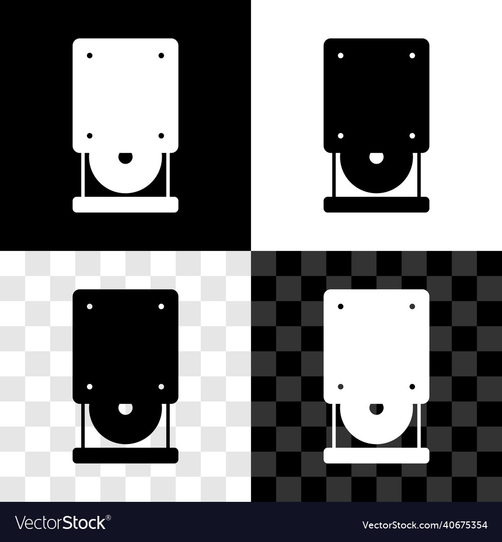 Set optical disc drive icon isolated on black vector image Set optical disc drive icon isolated on black