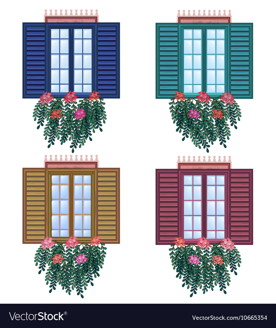 Window with Flowers