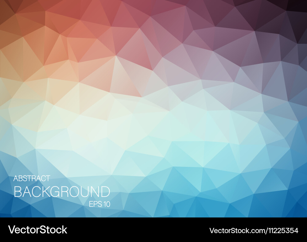 Triangle abstract background for web orange Vector Image